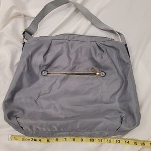 Grey hobo style purse